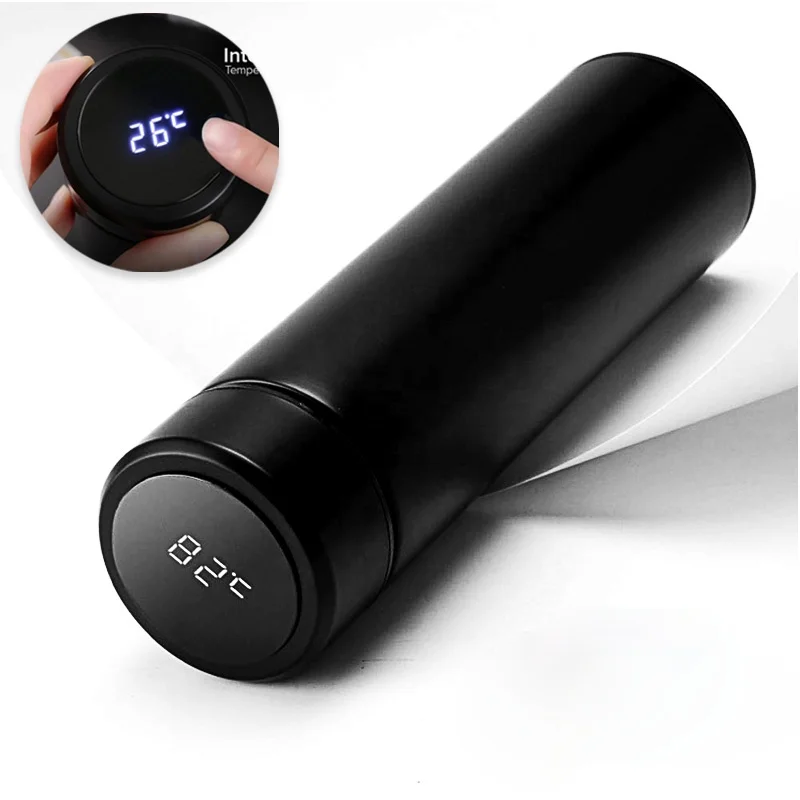 

500ml Thermos Bottle Hot Water Mug Smart Thermal for Tumbler Cup Coffee LED Display Temperature Vacuum Flasks Drinkware in Bulk