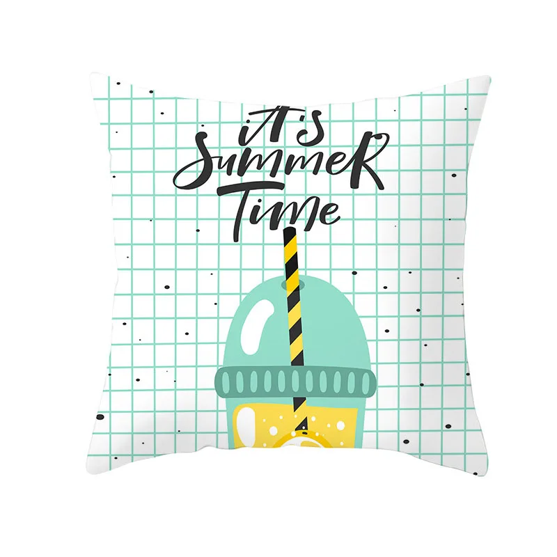 

Tropical Summer Fruit Pattern 45*45cm Cushion Cover Polyester Pillowcase Home Decor Decorative Car Sofa Throw Pillowcover 40974