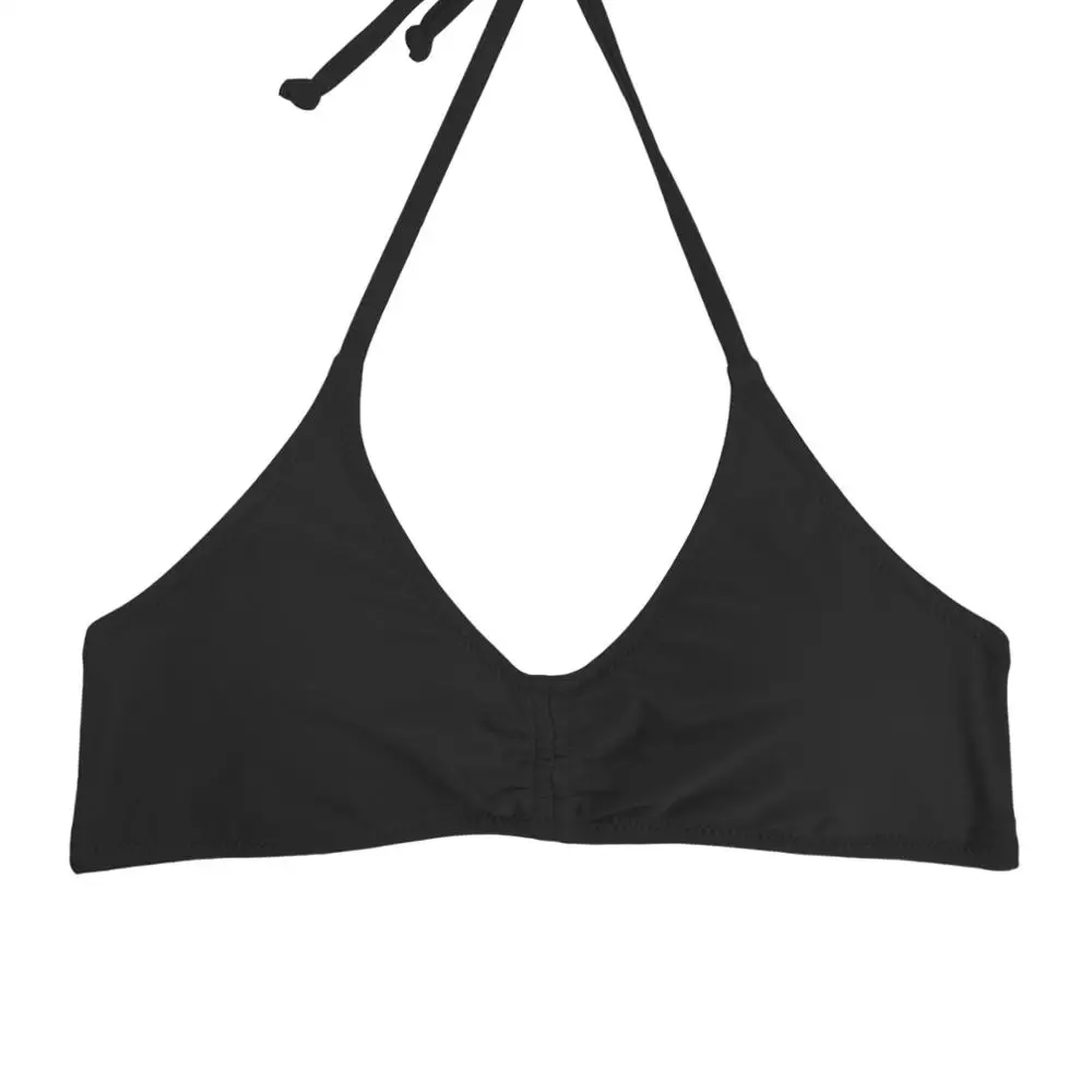 Женский купальник-бикини однотонный купальник с принтом бандажный пляжный