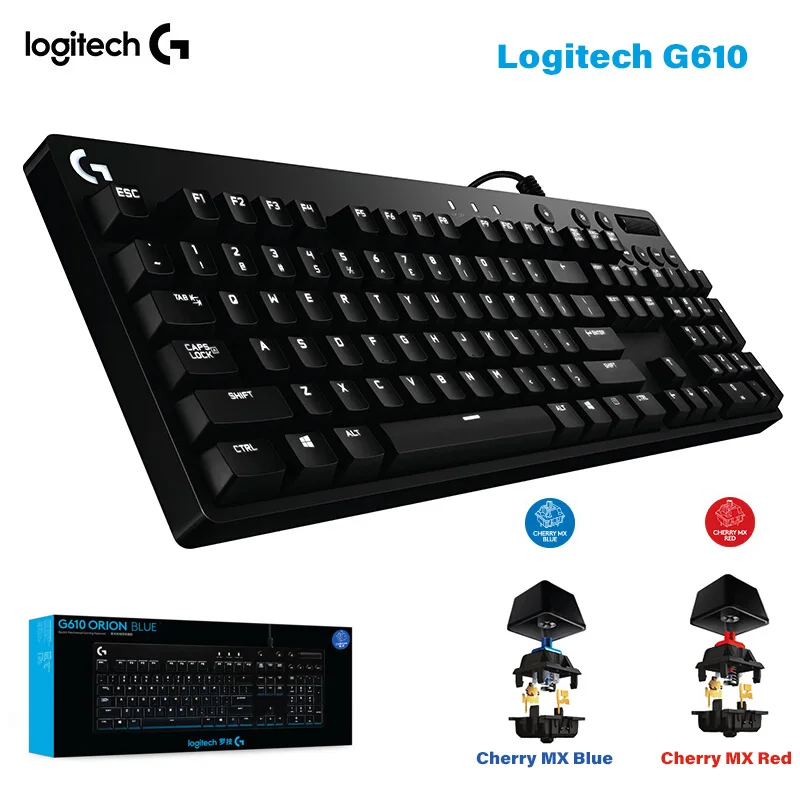 

Original Logitech G610 MX shaft Blue And Red Wired Backlit Mechanical Gaming Keyboard