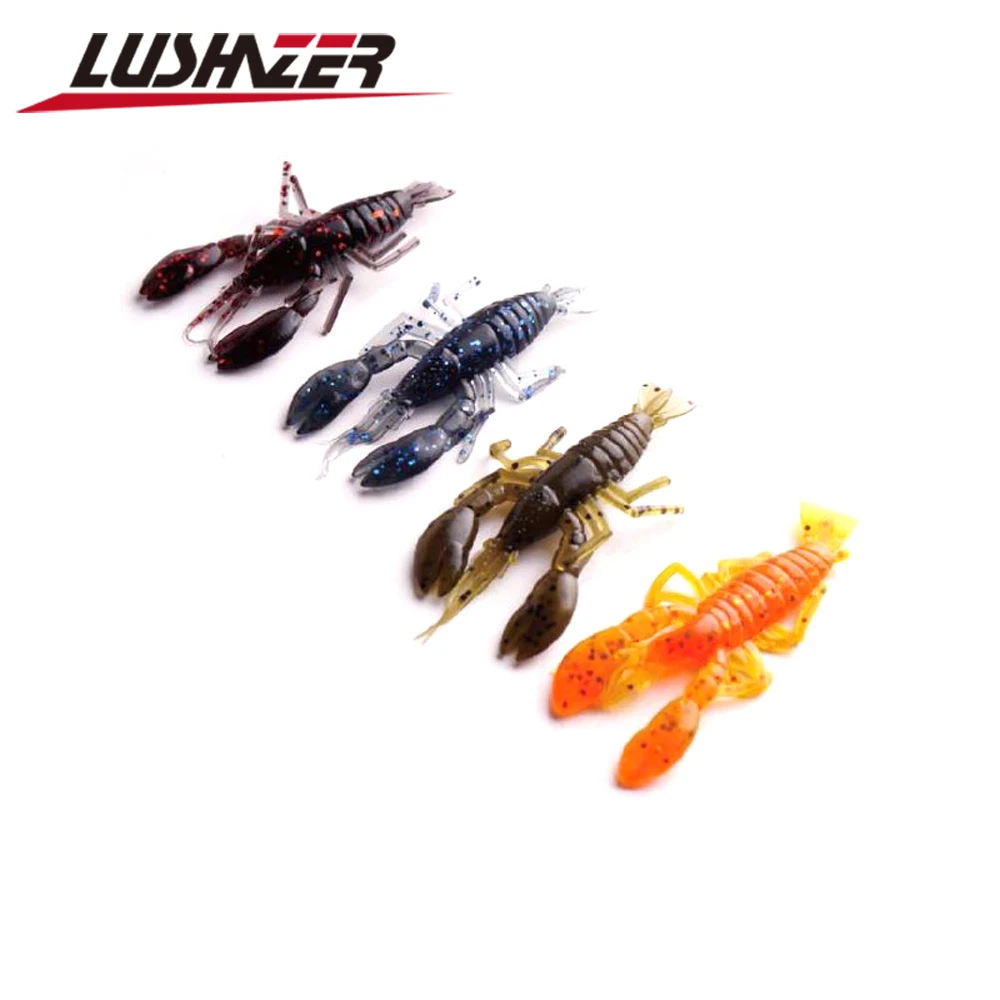 8 шт./лот мягкие приманки для рыбалки в Китай Креветки 5 см/1 г пластиковые | Спорт и