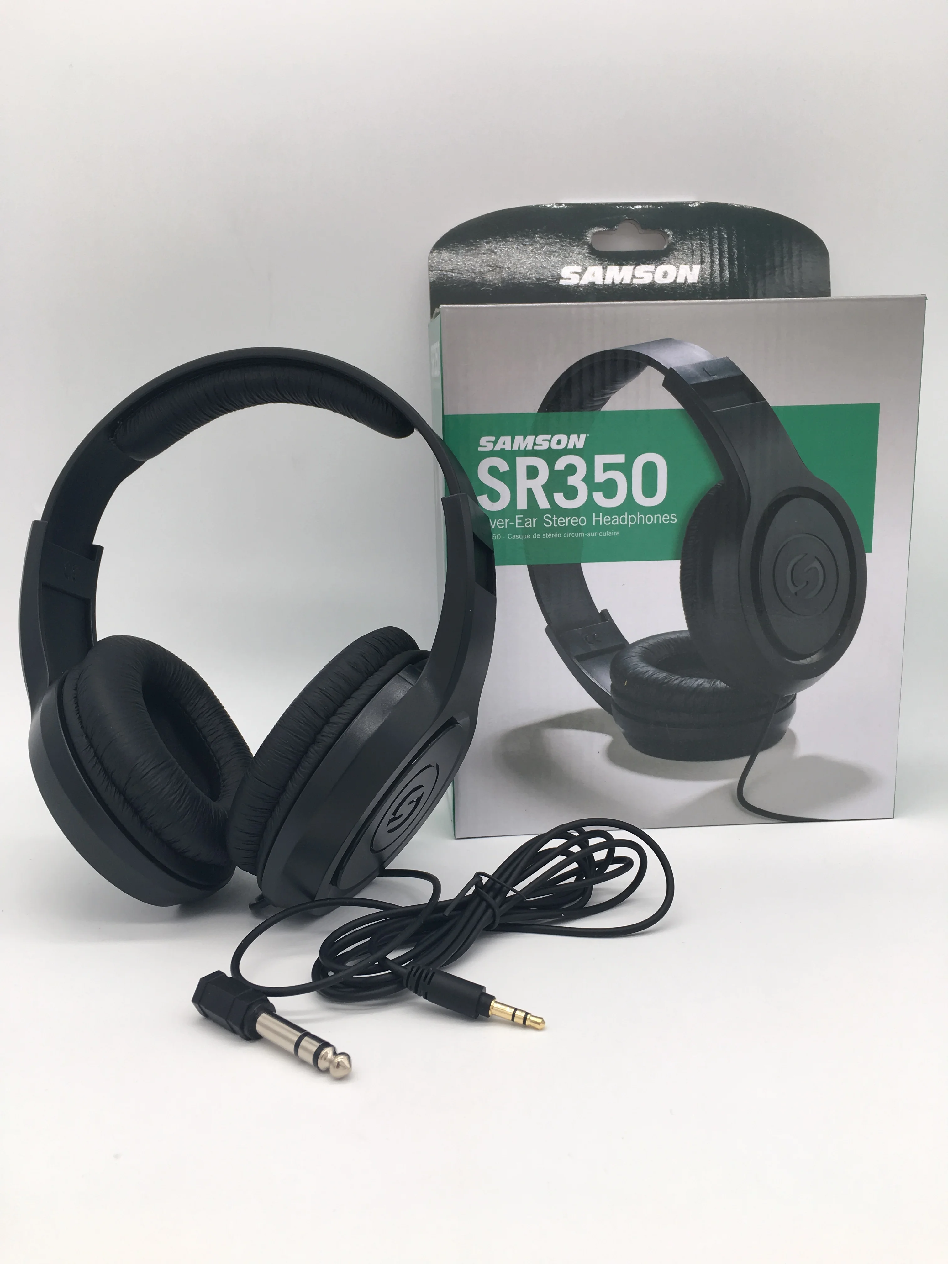 Samson SR350 сверхушные стереонаушники легкие закрытые назад динамическая гарнитура для музыкальная запись/прослушивание, фитнес-приложение