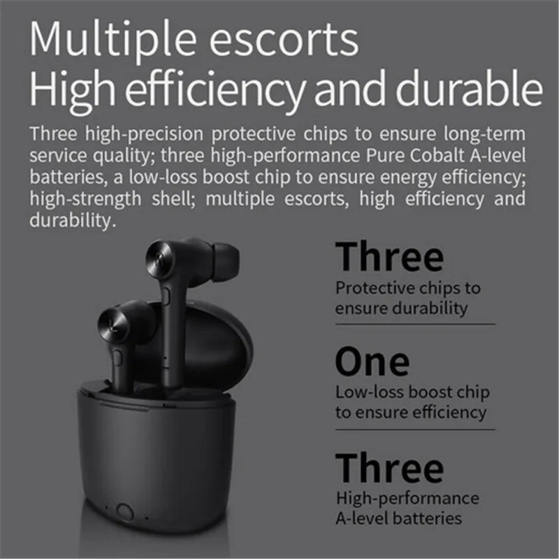 Bluedio Bluetooth 5.0 Sports Waterproof Ear Hook Wireless Headset earbuds Touch