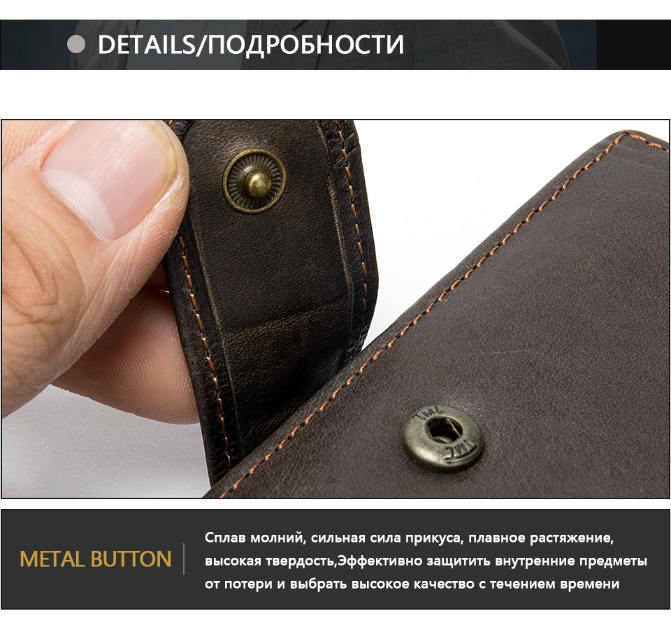 Мужской кошелек WESTAL, кожаный кошелек для мужчин, кошельки для мужчин, мужской кошелек crazy horse/клатч для держателя карты, винтажная сумка для денег 8301