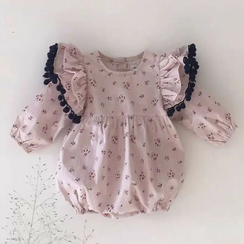 

Детская одежда PUDCOCO с длинным рукавом и цветочным рисунком