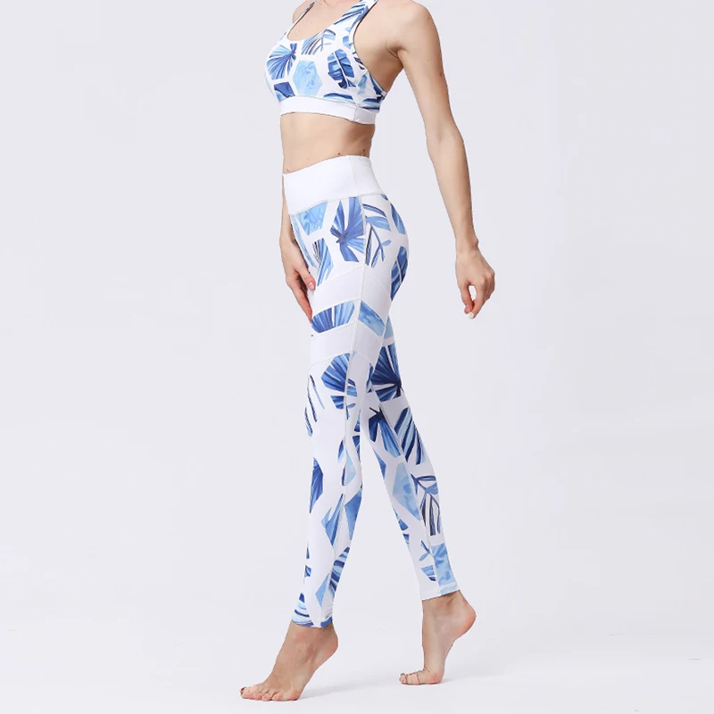 Штаны для йоги бесшовные леггинсы одежда тренировок спортзала колготки Пуш-ап