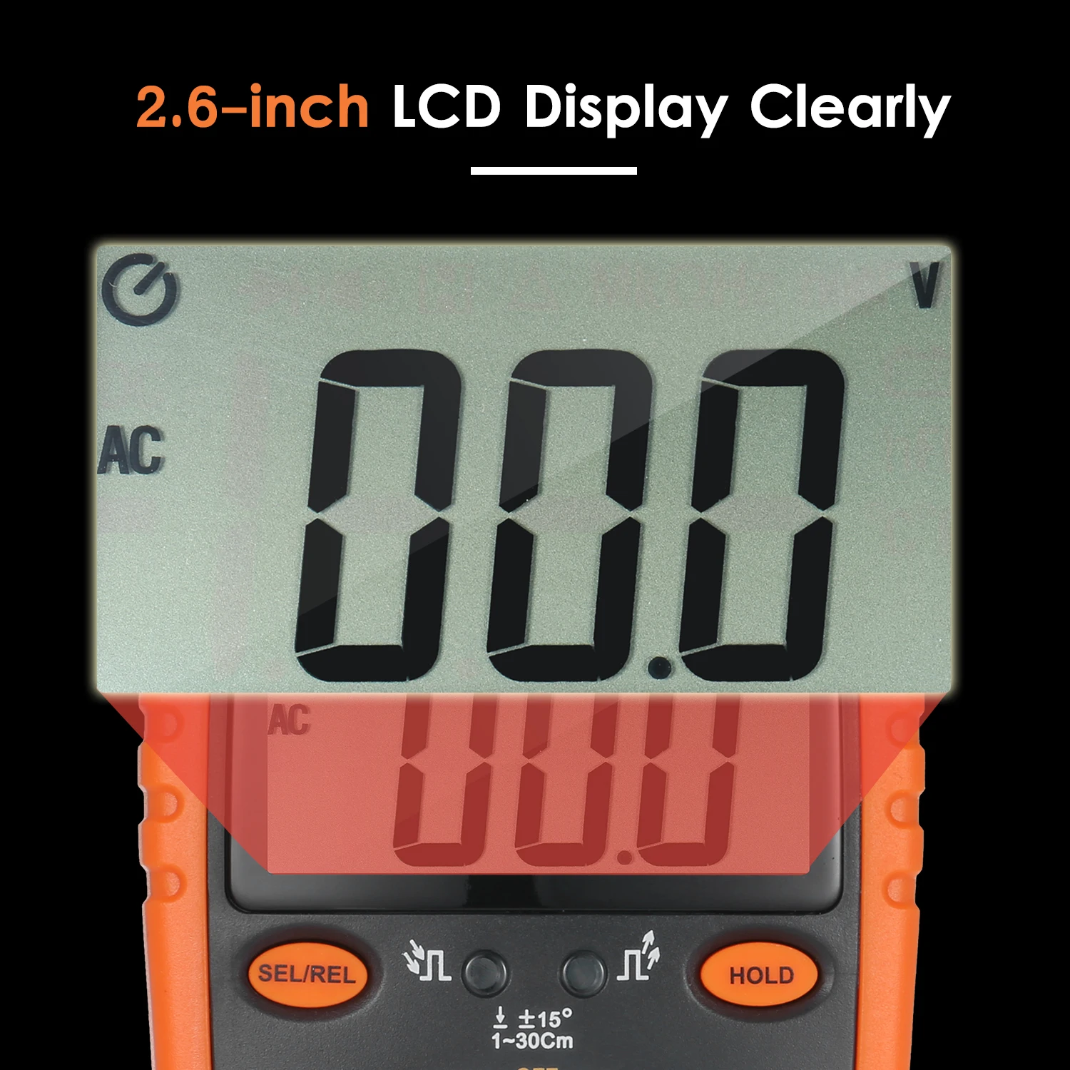 Мультиметр 2000 на DT-9208T отсчетов измеритель истинного среднеквадратичного