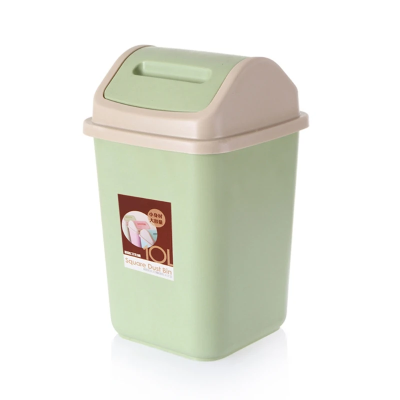 

Домашняя кухонная мусорная корзина с крышкой для встряхивания, пластиковая мусорная корзина, мусорная корзина, мусорная корзина