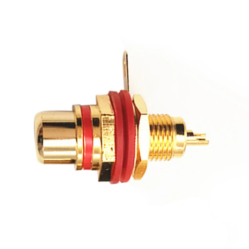 1 шт. Позолоченный разъем RCA Jack Панельное крепление шасси аудиоразъем перегородка