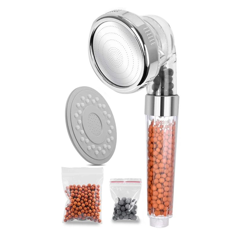 Портативный отрицательный ион насадка для душа, спа Можно фильтровать насадка прозрачный Ванная комната душа