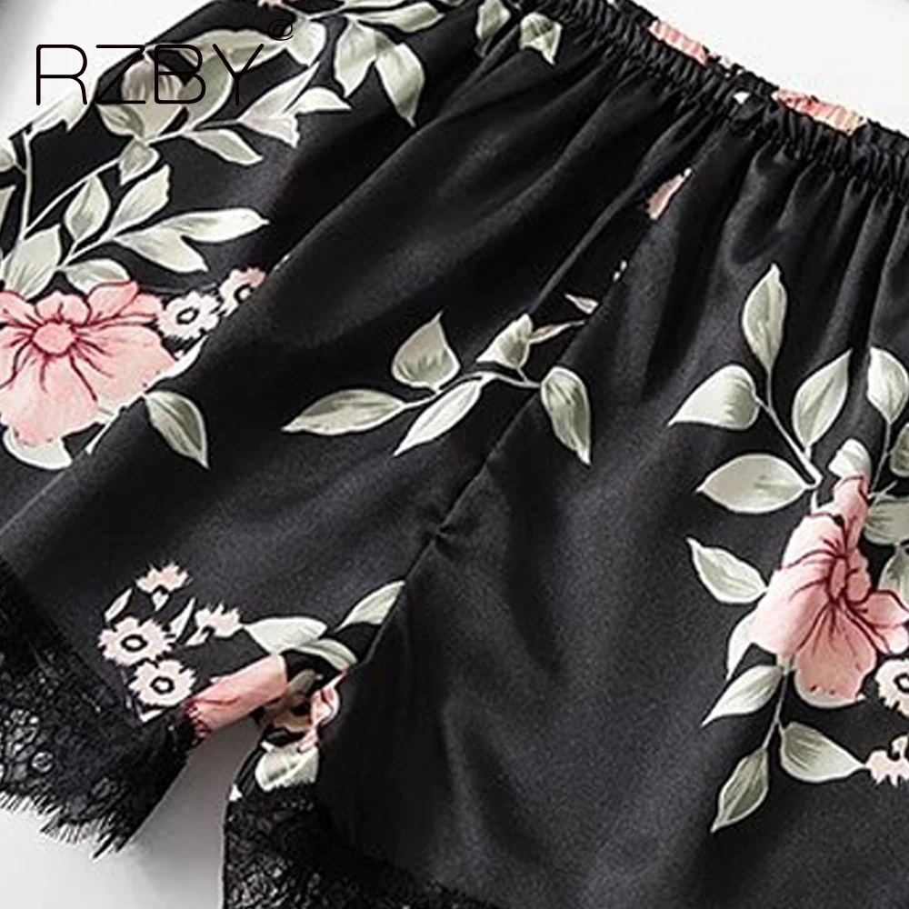 

summer elegant women 5pcs sexy silk satin pajama thin loose sleepwear soft nightwear print floral bathrobe gown nightgown JX093