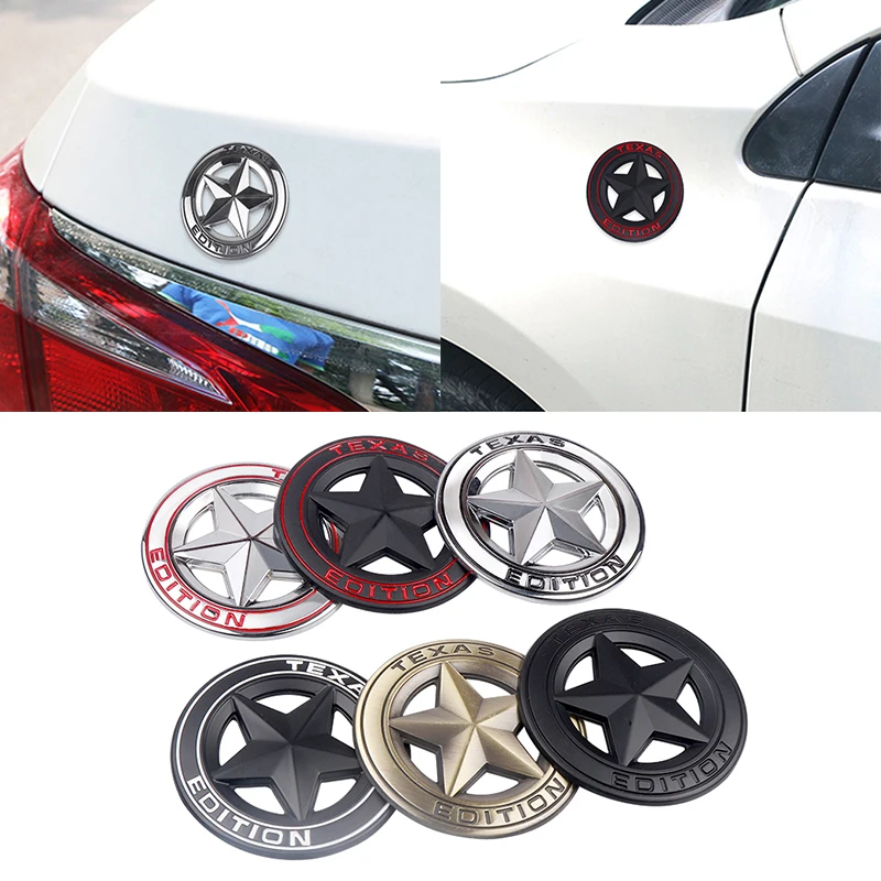 1 шт. автомобильный стиль 3D металлическая эмблема Texas Edition щит пентаграмма
