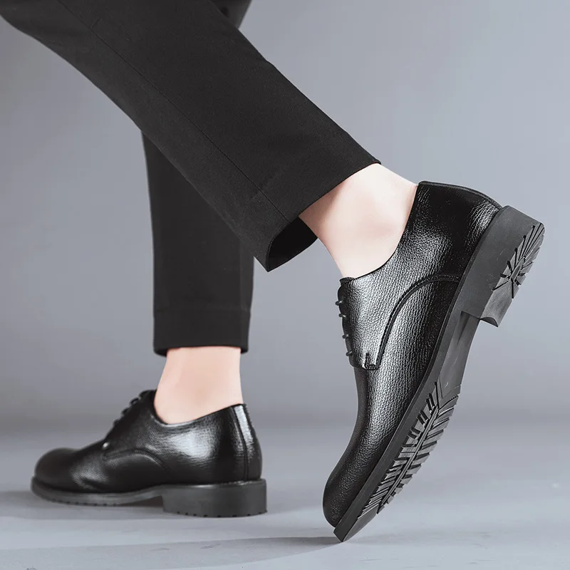 

Genuine Leather Mens Shoes 2021 Trend Brand Luxury Shoes Designers Formal Shoes High Quality Casual Leather Shoes Oxford Flats