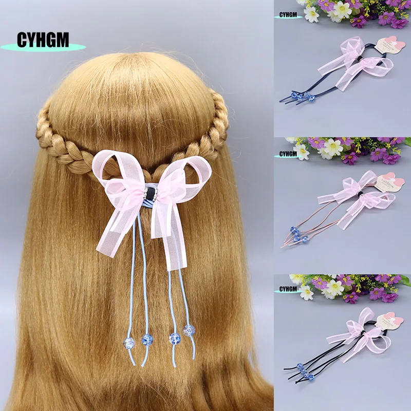 wholesale New Fashion silk elastic scrunchies headwear ladies hair rubber band women's hanfu accessory D07-4 | Аксессуары для