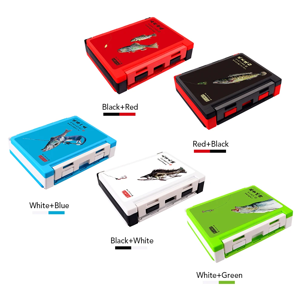 

Для хранения рыболовных приманок Коробка Чехол контейнер для рыбной ловли, коробка-органайзер со съемными Разделителями для доставки прик...