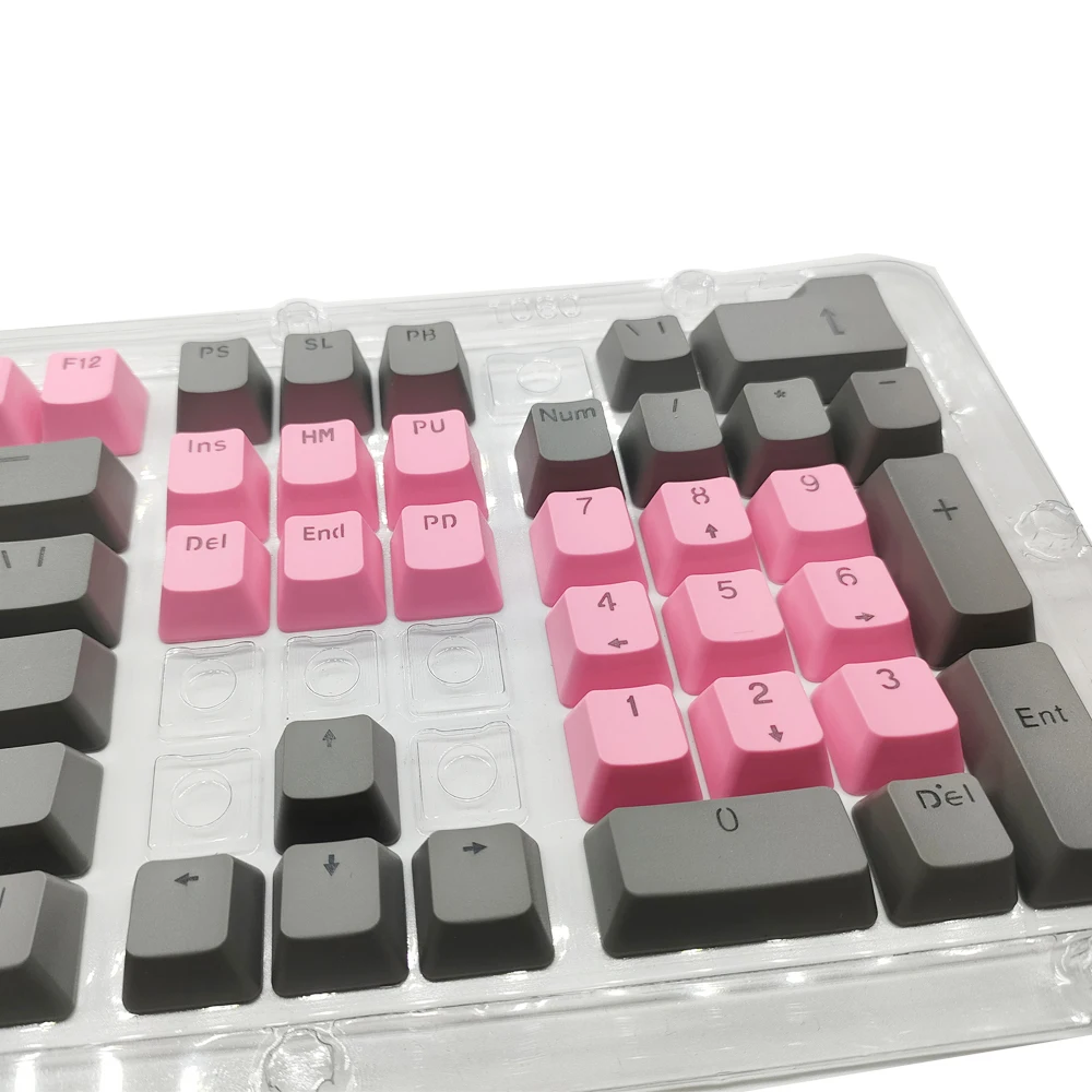 Новинка черно-розовая механическая клавиатура с подходящими цветами на заказ PBT