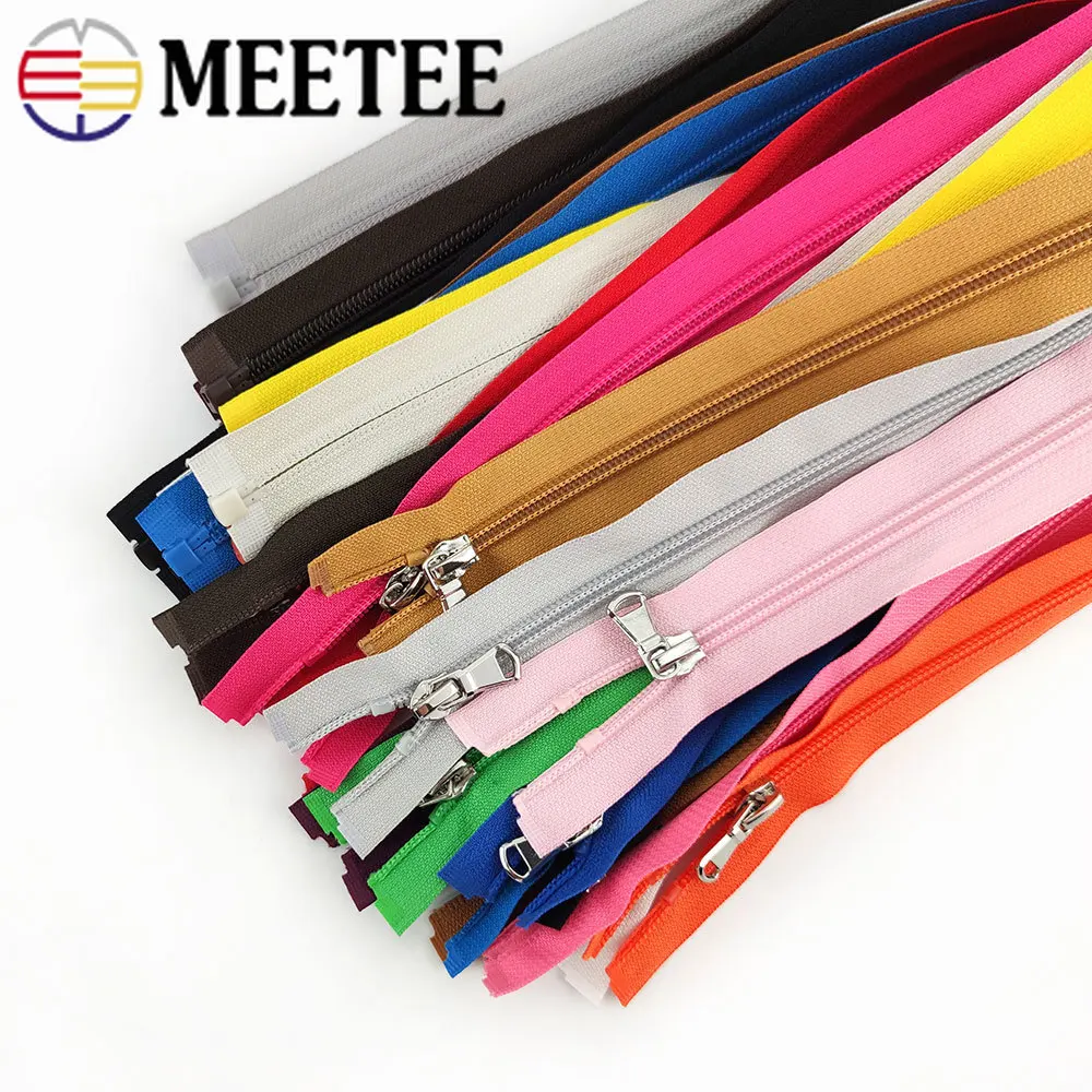4 шт. нейлоновые застежки молнии Meetee 5 # 40/60/70 см открытые для шитья сумки пальто
