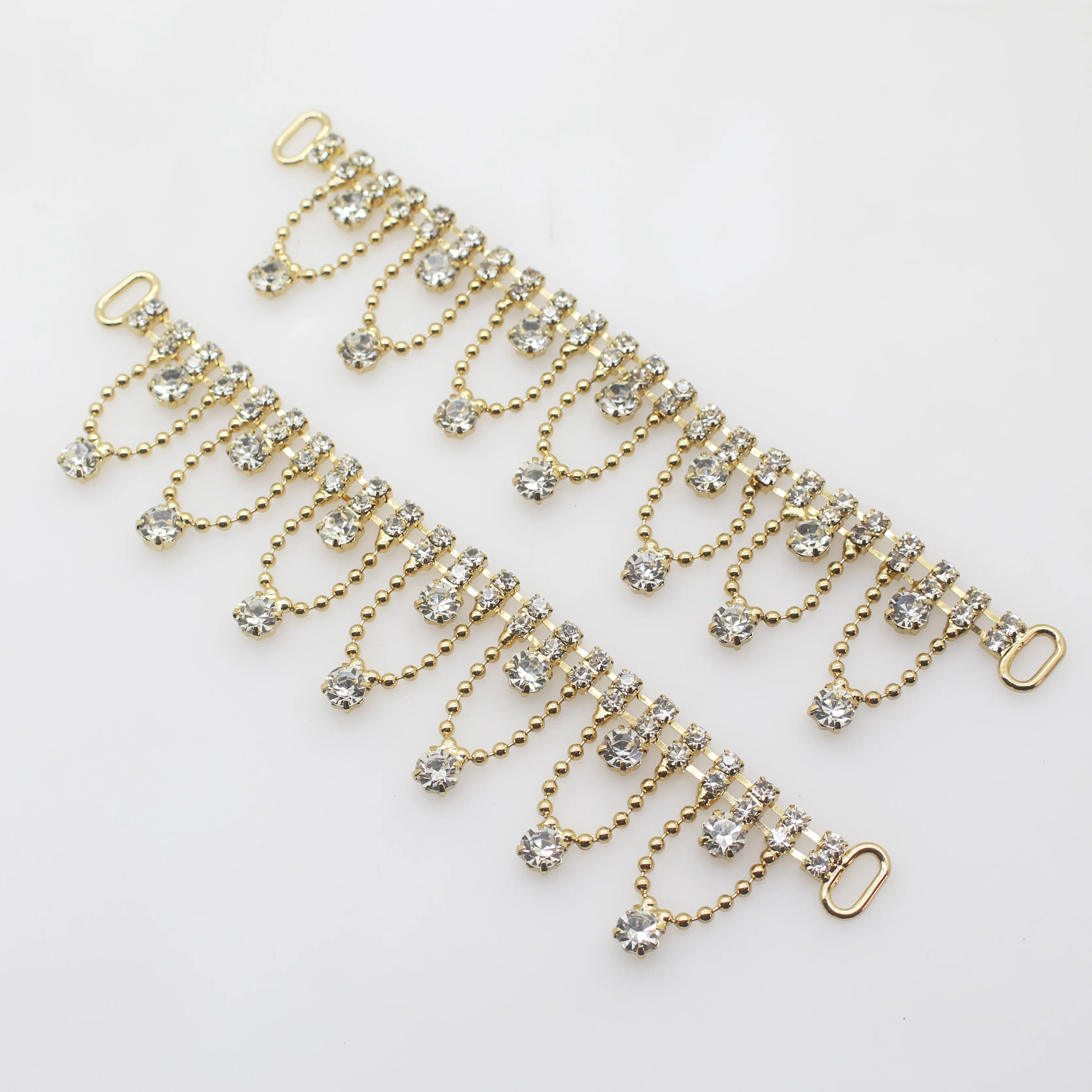 Новинка 2 шт. 25 мм * 125 очаровательные Стразы Соединительные элементы для