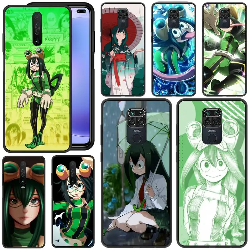 

Tsuyu Asui Froppy Boku No Hero Academia Phone Case For Redmi 5 6 Plus K 7 8 9 20 30 X A Pro Note 4 5 6 7 8 9 S X A Phone Cover