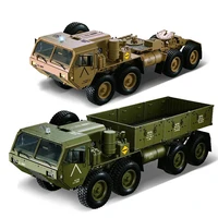 112 8 x 8 rc 2 4g electric remote control militray truck car model all terrin truck kit sound and light version olive drab