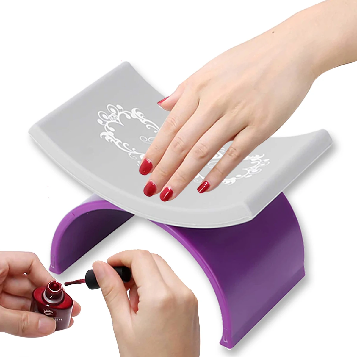 

Hand Rests Cushion Nail Hand Pillow Silicone Hand Pillow Manicure Wrist Pillow U-shaped Washable For Outdoor Store Home Nail