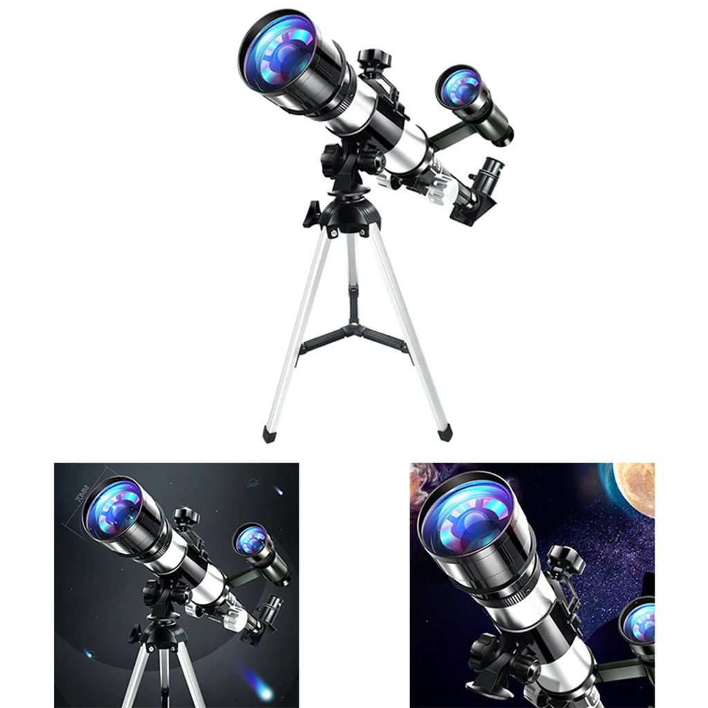 

70mm Aperture Astronomical Reflector Telescope Set w/ Tripod Finder Scope