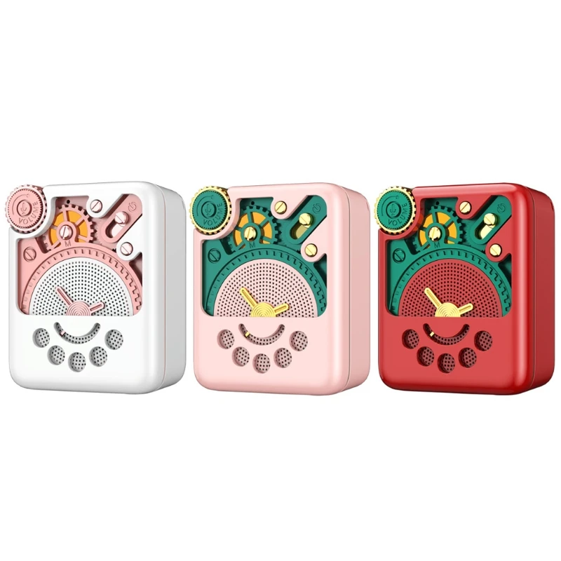 

Small Portable Retro Bluetooth Music Player FM Radio Rechargeable Battery Player