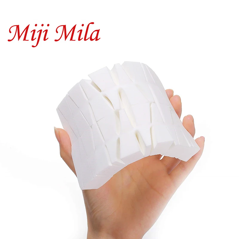 Miji Mila 50 шт губки для макияжа клиновидная латексная губка блендер жидкости крема и