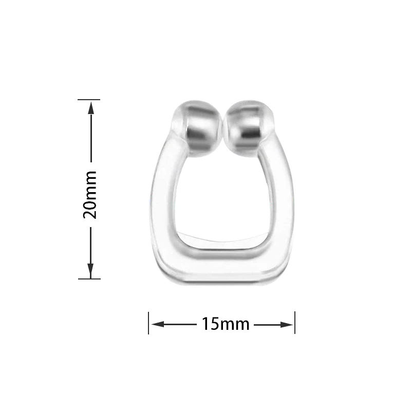 

2pcs Sumifun Silicone Nose Clip Magnetic Anti Snore Stopper Silent Sleep Non Snoring Solution Aid For Women Men Sleeping C1859