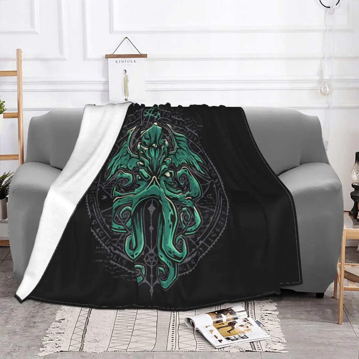 Большое пушистое одеяло Cthulhu s Lovecraft для дивана постельное белье 125*100 см коврик |