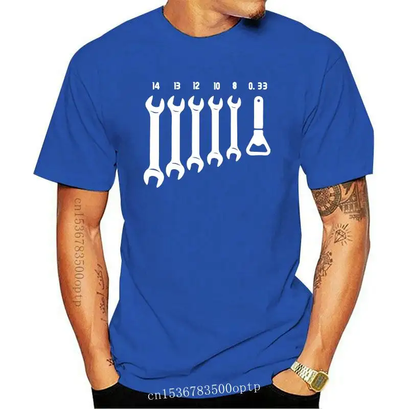 

New Screw Wrench Mechanic T-Shirts Men Car Fix Engineer Cotton Short Sleeve Funny T Shirts Top Tee Men's Clothes