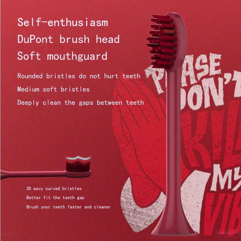 Xiaomitoo Зубная щётка электрическая аккумуляторная Sonic зубная для отбеливания