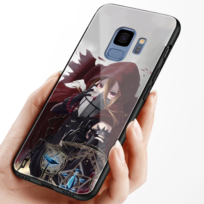 Evileye Overlord аниме закаленное стекло Мягкий силиконовый чехол для телефона Samsung Galaxy