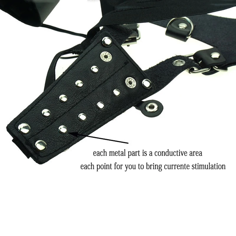 

Electro Shock Female Chastity Panty Clitoris Stimulator Sexy Open Crotch Briefs Leather Bondage Erotic Underwear Women Panties