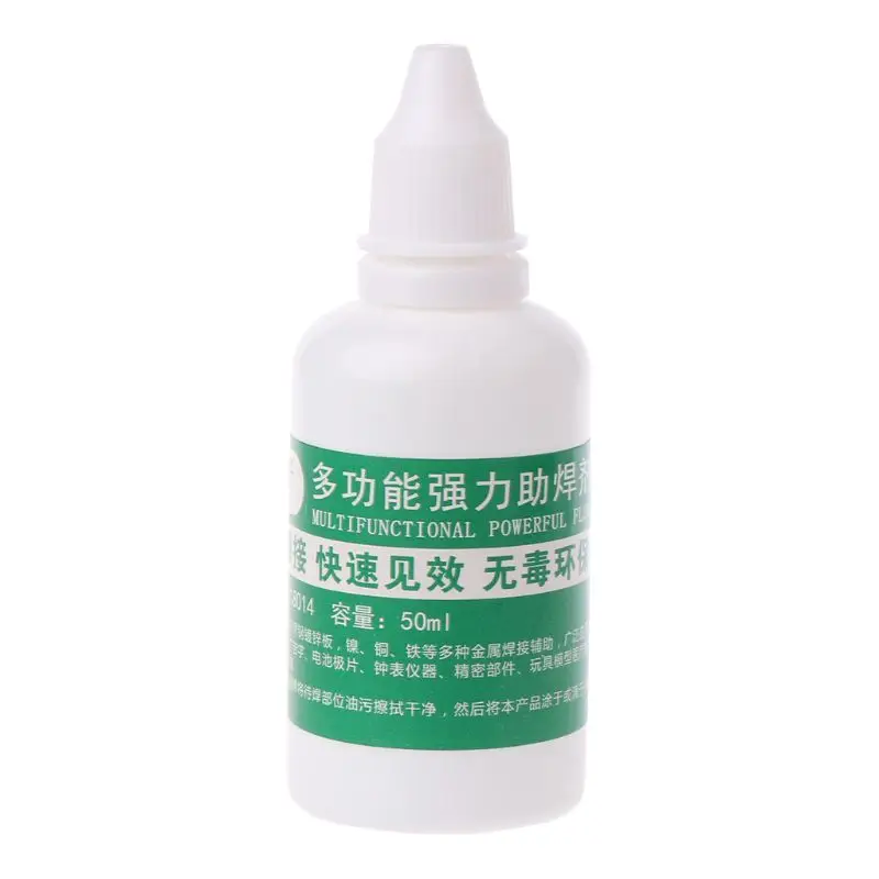 

Powerful Rosin Soldering Agent No-clean Flux Stainless Steel White Steel Plate Iron 18650 Battery Welding Water Liquid Flux