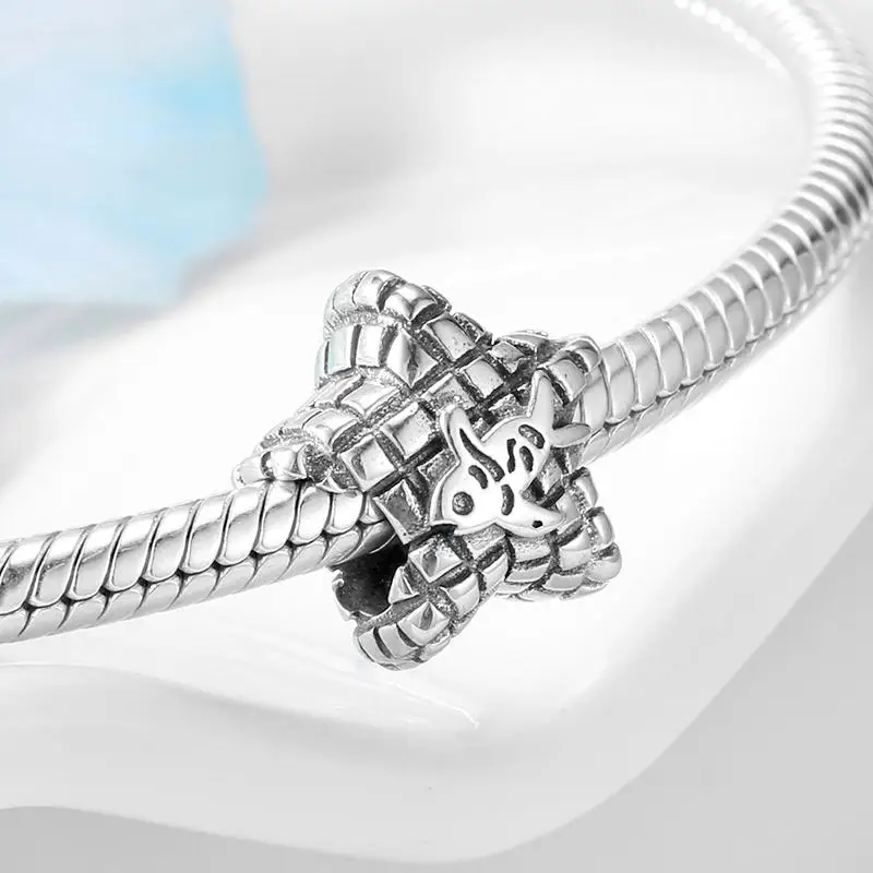 

2021 New 100% 925 Sterling Silver Beads Sun god Pattern Metal Round Charm fit Women Charm Bracelet Pendant DIY Jewelry Making