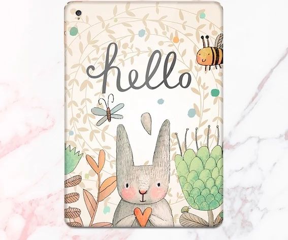 Наклейка на заднюю панель планшета с полным покрытием красочная кожа простой