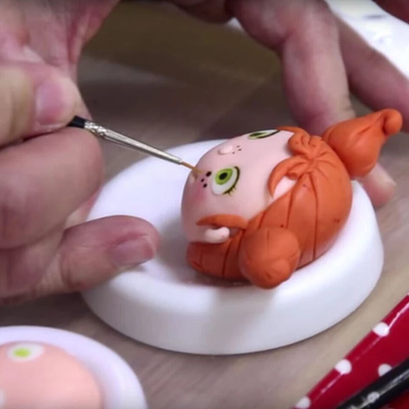 6 шт. белых формовочных пуговиц для цветов из мастики форма высыхания помадки