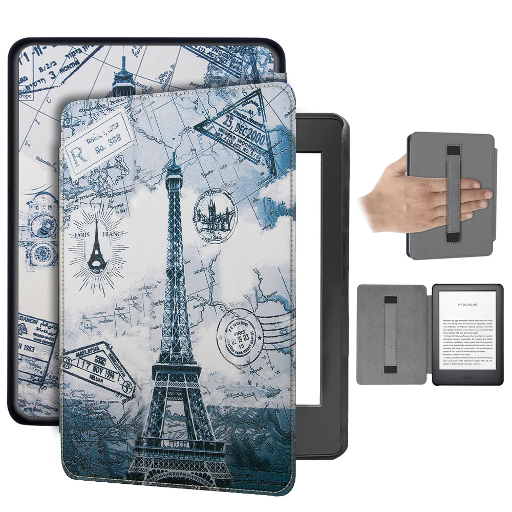 Чехол для kindle Paperwhite 4 чехол Роскошный pu кожаный чехол для amazon kindle paperwhite 4 10-го поколения ручной держатель чехол
