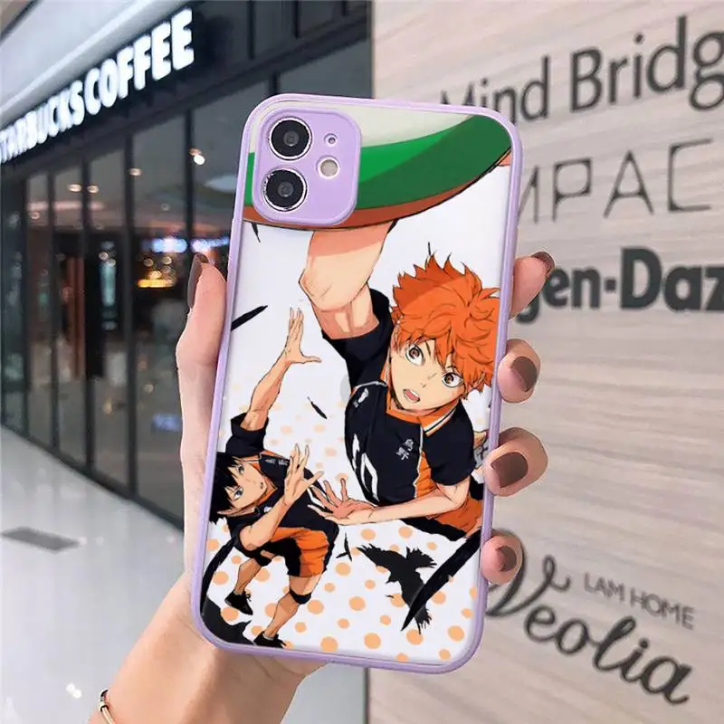 

Anime Kenma Kozume Of Haikyuu Phone Case Matte Transparent for iPhone 7 8 11 12 s mini pro X XS XR MAX Plus cover funda