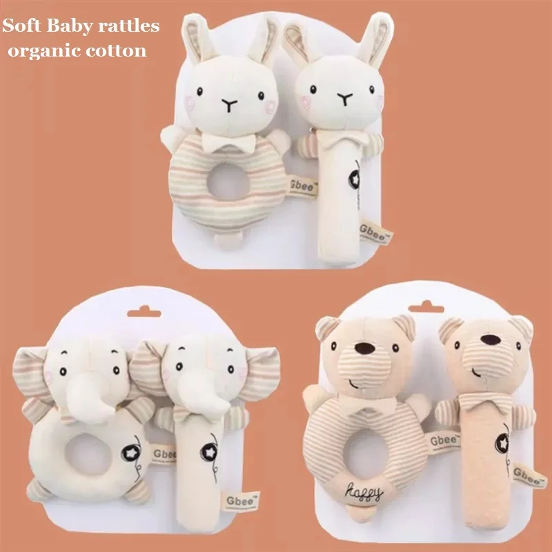 

Newborn Baby Rattle Toys Soft Plush Animal Rattles Infant Development Hand Grab Sensory Shaker Educational Baby Toys 0-12 Months