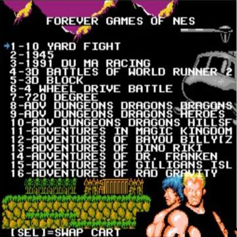 Игровой картридж FOREVER DUO 852 в 1 (405 + 447) для 60-контактной игровой тележки всего