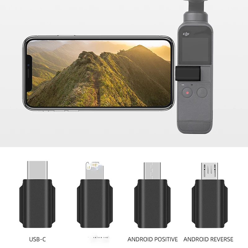 Для dji osmo pocket 2 Мобильный телефон Connector для iPhone TYPE-C Android IOS Adapter accessories | Электроника