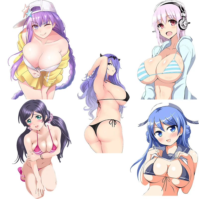 

Three Ratels CDM365 сексуальная бикини девушка аниме Автомобильная наклейка для мотоцикла багажа ноутбука холодильника скейтборда