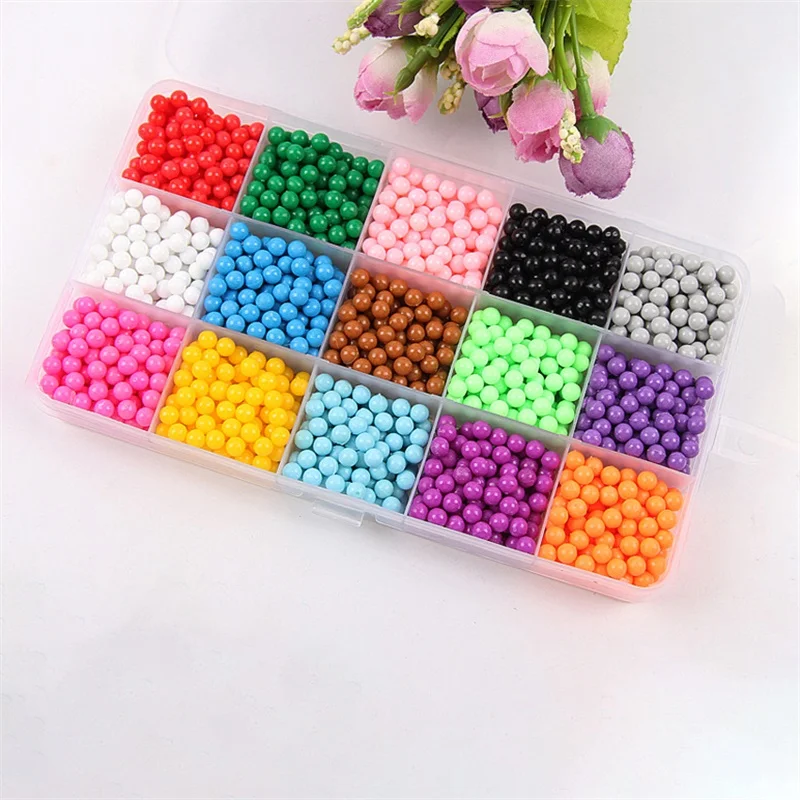 аквабитс aquabeads бусины Новые DIY набор для творчества шарики распылители воды 6000 шт.