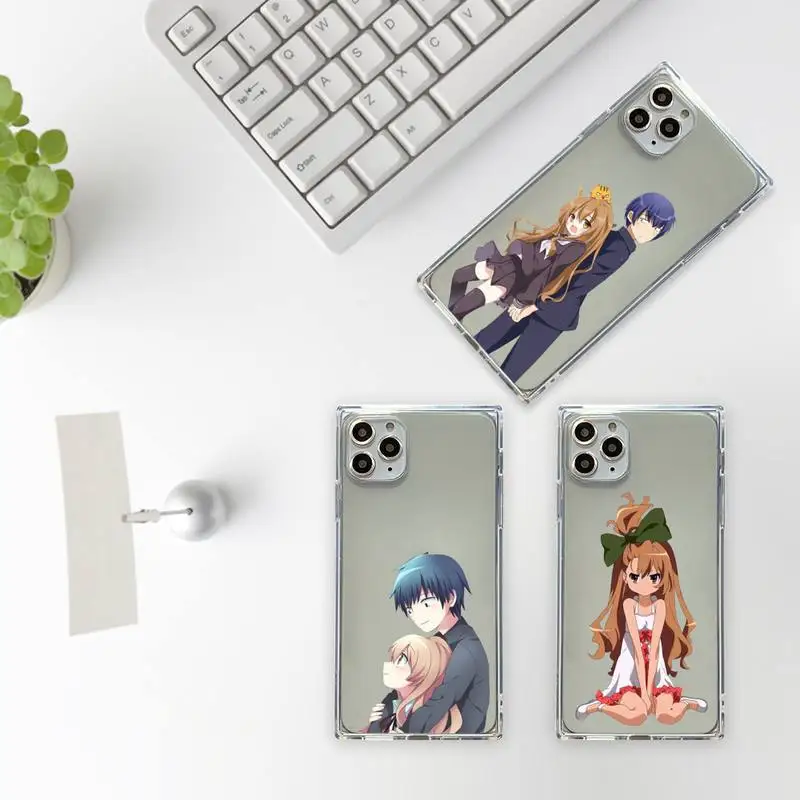 

Toradora Taiga aisaka anime Phone Case Transparent for iPhone 7 8 11 12 se 2020 mini pro X XS XR MAX Plus