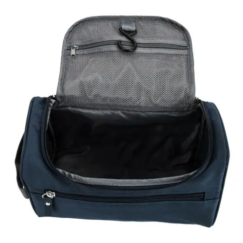 Navy blue Унисекс дорожный макияж для мытья посуды, имеющий сумку для спортзала, туалетный органайзер для бритья, косметический Чехол, водонепроницаемый бренд - Цвет: Navy blue