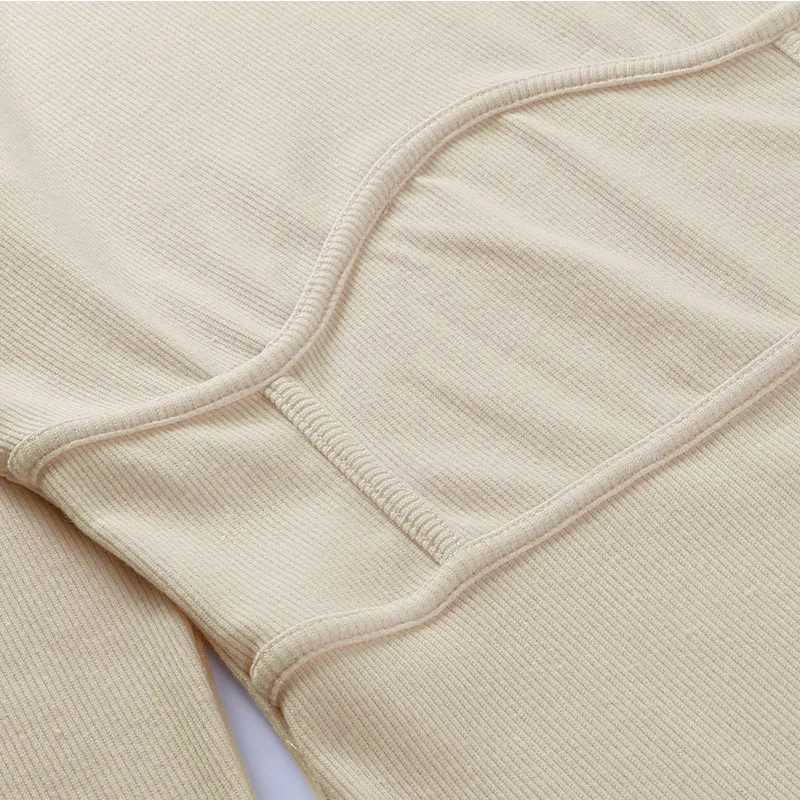 

Patchwork O-Neck Long Sleeve Mini Dresses Autumn Knitted Solid Slim Dresses Casual Women Bodycon Streetwear Outfits Female