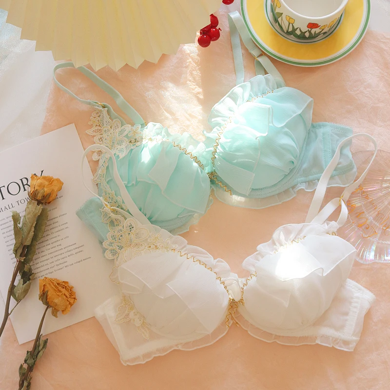 

Цветочный Бог фу, японское нижнее белье со стальным кольцом, золотая нить, независимая Лолита, конфета, Лолита, Дамские кружевные брифы