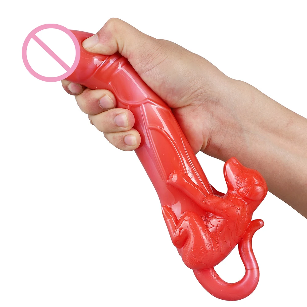 25 см фаллоимитатор собаки Милые Имитация пениса мягкий Материал петух женский